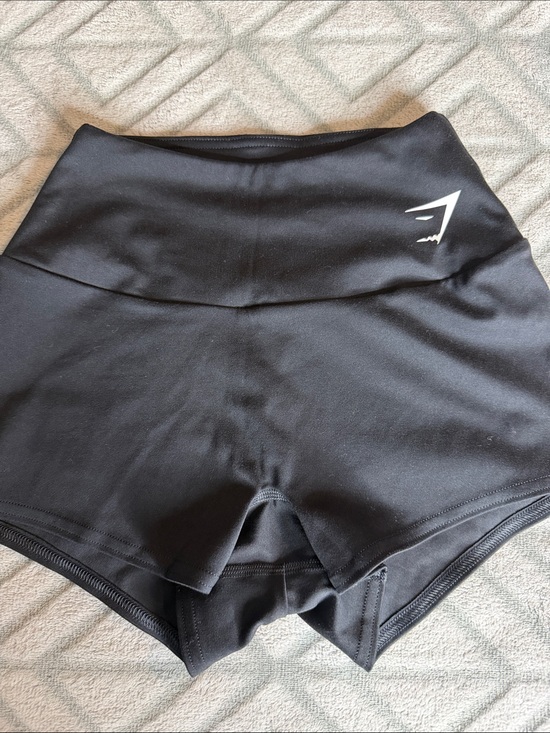 Gymshark Pants - Gymshark Black High-Waisted Athletic Shorts